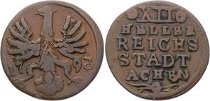 O2984 German States Aachen 12 Heller 1793 ->Make offer