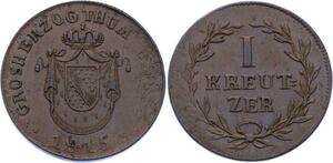 O2988 German States Baden 1 Kreutzer Karl Ludwig Friedrich 1815 AU ->Make offer