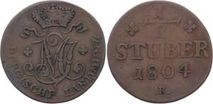 O3011 Germany Berg 1/2 Stuber Maximilian IV Joseph 1804 ->Make offer
