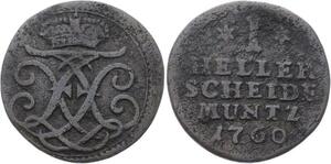 O3024 Germany Hessen Hesse Heller Wilhelm VIII 1760 ->Make offer