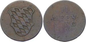 O3086 Germany Bavaria 2 Pfennig Maximilian IV Josef 1804 KM# 634 ->Make offer