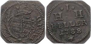 O3097 German States Saxe Hildburghausen Heller Joseph Friedrich 1788