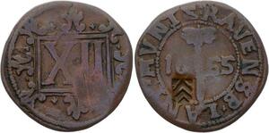 O3104 German States 12 Pfennig Friedrich Wilhelm 1655 Bielefeld Prussia 