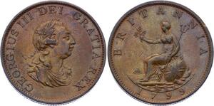 O3162 Great Britain 1/2 Penny Georges III 1799 Soho UNC !! ->Make offer