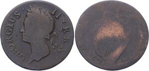 O3185 Ireland 1/2 Penny Hibernia George II 1736-1753 ->Make offer