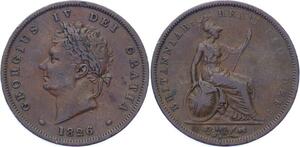 O3209 Great Britain Penny Georgius IV 1826 ->Make offer