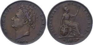 O3219 Great Britain Farthing George IV 1829 ->Make offer