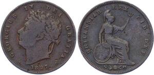 O3222 Great Britain 1/3 Farthing George IV 1827 ->Make offer