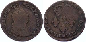 O3249 Rare 4 Deniers Louis XIV 1704 BB Strasbourg 1696-1708 -> Make offer