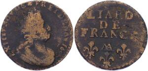 O3261 Liard de France Louis XIV 1697 AA Metz -> Make offer