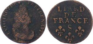 O3265 Liard France Louis XIV 1698 S Reims -> Make offer