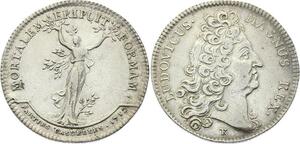 O3296 Rare Jeton R2 Louis XIV Parties Casuelles 1712 Argent Silver -> M offer