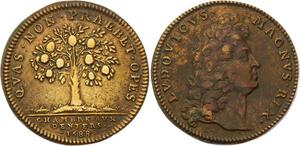 O3311 Jeton Louis XIV Chambre aux Deniers 1688 Oranger ->Make offer