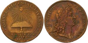 O3315 Jeton Louis XIV Chambre aux Deniers 1682 ->Make offer