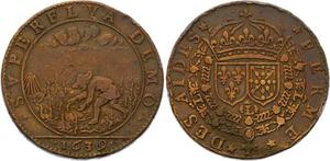 O3316 Jeton Louis XIII Fabrique Trésor Royal Sedan Ferme aides 1639 ->FO