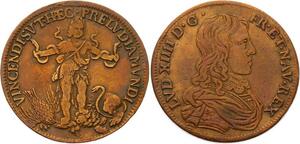 O3323 Rare Jeton Louis XIV Roi Soleil Adolescence Hercule enfant ->Make offer