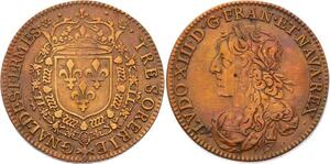 O3347 Rare Jeton R2 Louis XIII Trésorerie générale fermes France ->Make offer