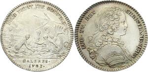 O3367 Jeton Louis XV Marine Galères Royales Sirènes nauvrages 1723 Argent ->FO