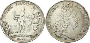 O3376 Jeton Louis XIV Batiments du Roi Louis XIV Amphion 1713 Argent ->M offre