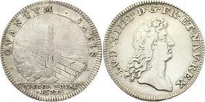 O3384 Jeton Louis XIV Trésor Royal Réservoir 1677 Argent ->M offre