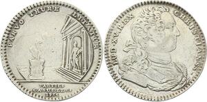 O3386 Jeton Louis XV Parties Revenus Casuels Autel Temple Fortune 1735 Argent