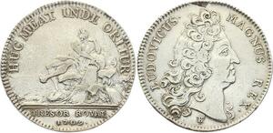 O3392 Jeton Louis XIV Trésor Royal Chambre Fleuve 1709 Argent ->M offre