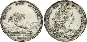 O3399 Jeton Louis XV Trésor Royal Corne Abondance 1722 Argent SUP >M offer