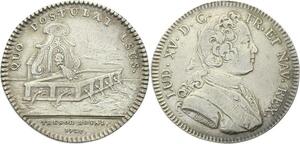 O3403 Jeton Louis XV Trésor Royal Chambre Fontaine Guéant le Blanc 1726 Argent