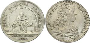 O3404 Jeton Louis XV Trésor Royal Chambre Vulcain Forgeron 1728 Argent