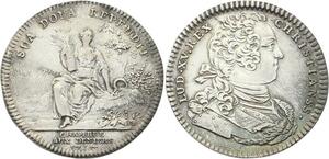 O3425 Jeton Louis XV Chambre Deniers Cérès 1734 Argent ->M offre