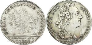 O3427 Jeton Louis XV Chambre Deniers Laurier 1758 Argent SUP ->M offre