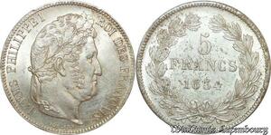 S7759 Rare 5 Francs Louis-Philippe 1834 La Rochelle PCGS MS62 Splendide