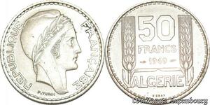 S9726 Algérie 50 Francs Essai Marianne Turin 1949 FDC -> Faire Offre 