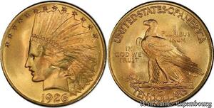 AA807 United States 10 Dollars Indian Diverses Years 1908 1933 Or Gold AU