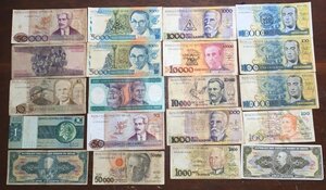 Lot 20 Paper Money Banknote Brazil - 020460