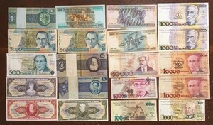 Lot 20 Paper Money Banknote Brazil F/VF/XF/AU- 086305