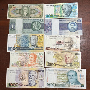 Lot 10 Brazil Banknotea - 087171