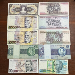 Lot 10 Brazil Banknotea - 016051