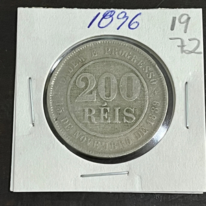 Coin 200 Reis 1896 Brazil - Copper-Nickel - KM# 493 - eb1972