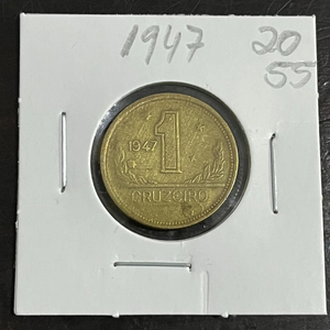 Brazil Coin 1 Cruzeiro 1947 - Aluminium-Bronze - KM# 558- EB2055