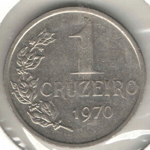 Brazil Coin 1 Cruzeiro 1970 - Nickel - KM# 581 - EB088
