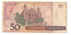 Brazil Banknote 50 Cruzados 1988 - C184 / P-210c - A2049004046A