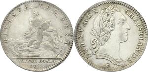 O3441 Jeton Louis XV Trésor Royal Fleuve 1755 Argent ->M offre