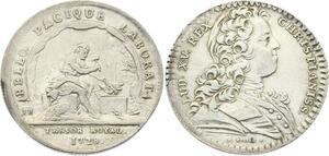 O3457 Jeton Louis XV Trésor Royal Bello Pacique Laborat 1728 Argent Silver