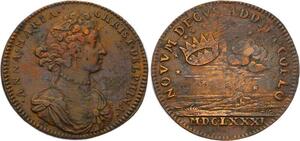 O3489 Jeton Anne-Marie-Christine de Bavière 1681 ->Make offer