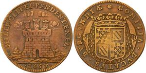 O3496 Jeton Louis XIV Bourgogne Sacre Habiles Capitaines Francais 1657