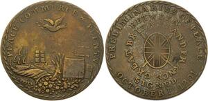 O3516 Rare Token United Kingdom Peace France Commerce Plenty 1801 Amiens