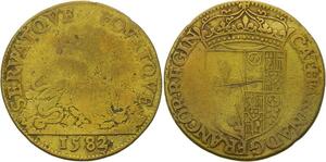 O3522 Rare R2 Jeton Henri III Regente Catherine Medicis Poule Serpent 1582