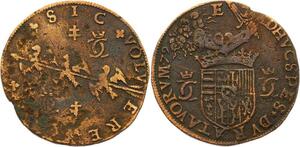 O3539 Rare Jeton Duché Lorraine Charles III Grand duc 1579 TRois alérions