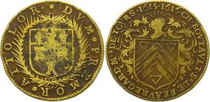 O3561 Rare Jeton Louis XIII Tours Touraine Charles Boutault Maire 1615 1616
